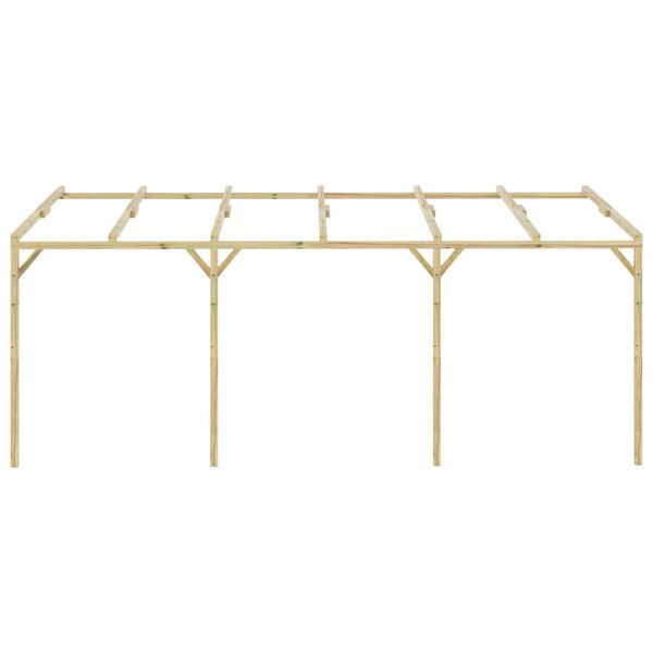 vidaXL Приставна Пергола 3x3x2,1 м Деревина