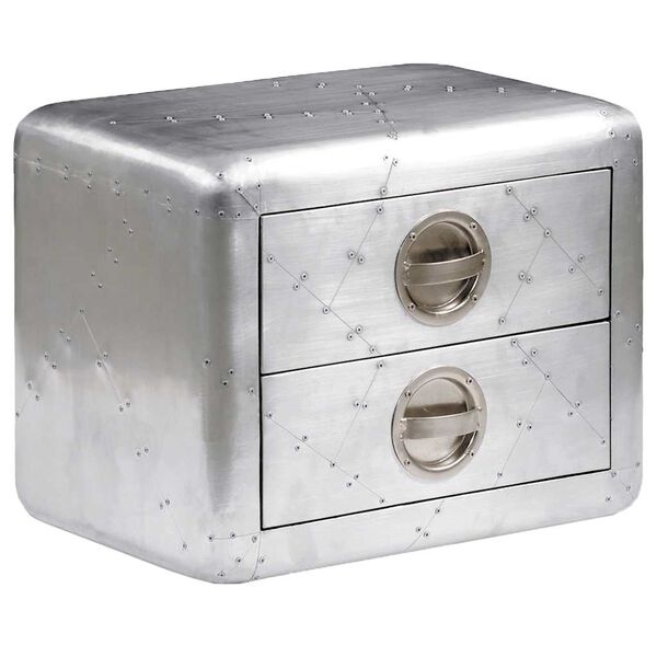 vidaXL Приставний столик "Авіатор" з 2 шухлядами Вінтажний стиль