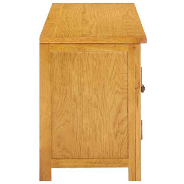 vidaXL Тумба під телевізор 120x35x48 см Масив дуба