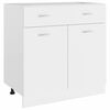 vidaXL Нижня шафа з шухлядою Білий 80x46x81,5 см ДСП
