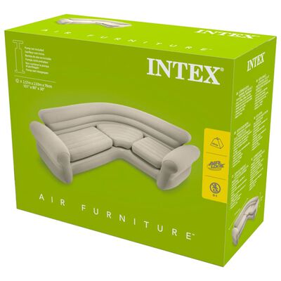 Intex Надувний кутовий диван 257x203x76 см