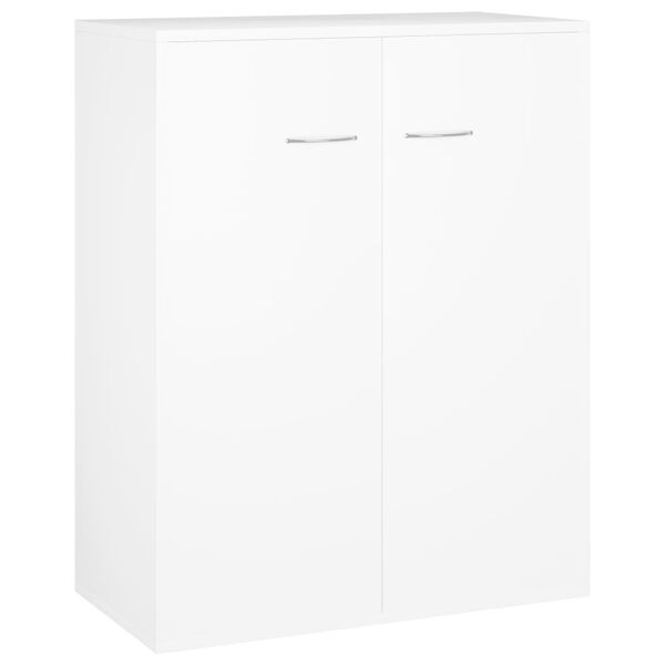 800729 vidaXL Sideboard White 60x30x75 cm Chipboard