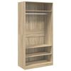 800228 vidaXL Wardrobe Sonoma Oak 100x50x200 cm Chipboard