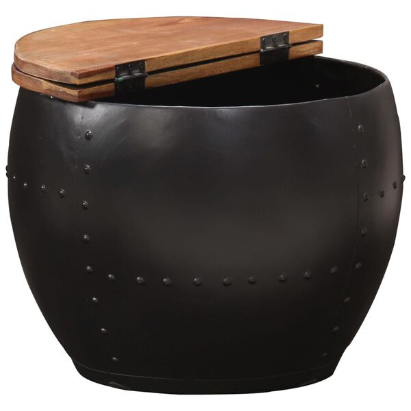 vidaXL Журнальний столик 53x43 см Масив відновленої деревини