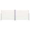 vidaXL Бічний Тент Висувний Кремовий 120x1000 см
