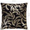 vidaXL Подушки 2 шт з Напиленням Чорний зі Золотистим 40х40 см Бавовна