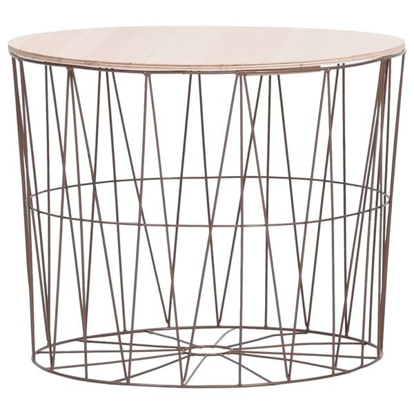 vidaXL Журнальні столики 4 шт Мідний