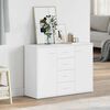 800684 vidaXL Sideboard White 88x30x65 cm Chipboard