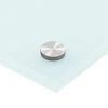 vidaXL Кухонний Фартух Білий 70x50 см Загартоване Скло
