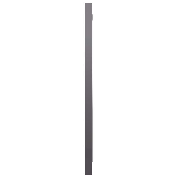 804605 vidaXL Bathroom Mirror High Gloss Grey 40x1,5x37 cm Chipboard