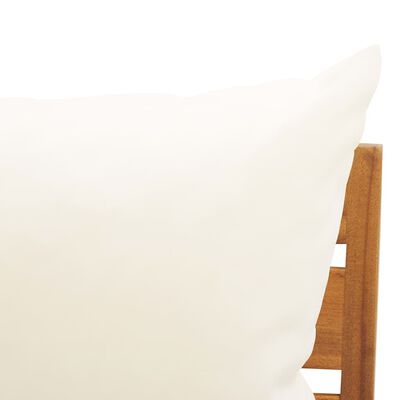 vidaXL Секційний середній диван 1 шт з подушками Масив акації