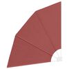 vidaXL Висувний Бічний Тент для Балкону Теракотовий 140x140 см