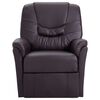 248978 vidaXL Reclining Chair Brown Faux Leather