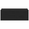 800308 vidaXL Floating Nightstand Black 40x30x15 cm Chipboard
