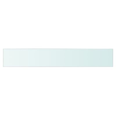 vidaXL Скляна панель для полиці Прозорий 90х15 см