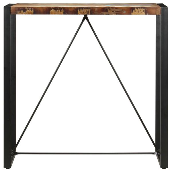 vidaXL Барний стіл 110x60x110 см Масив відновленої деревина