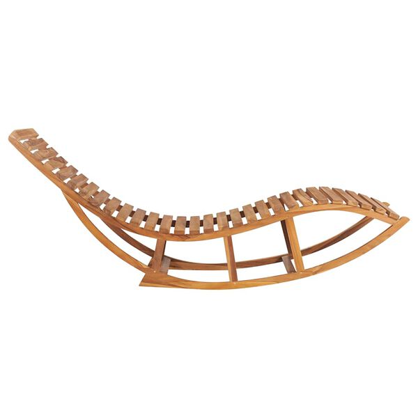 vidaXL Шезлонг-Гойдалка Масив Тикового Дерева