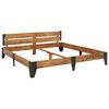 vidaXL Каркас Ліжка 200x200 см Масив Акації з Матовою Обробкою