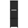 322610 vidaXL 9-Cube Display Shelf Black 103x30x107,5 cm Fabric