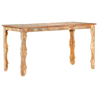 vidaXL Обідній стіл 140x70x76 см Масив відновленої деревини
