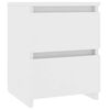 800514 vidaXL Bedside Cabinets 2 pcs White 30x30x40 cm Chipboard