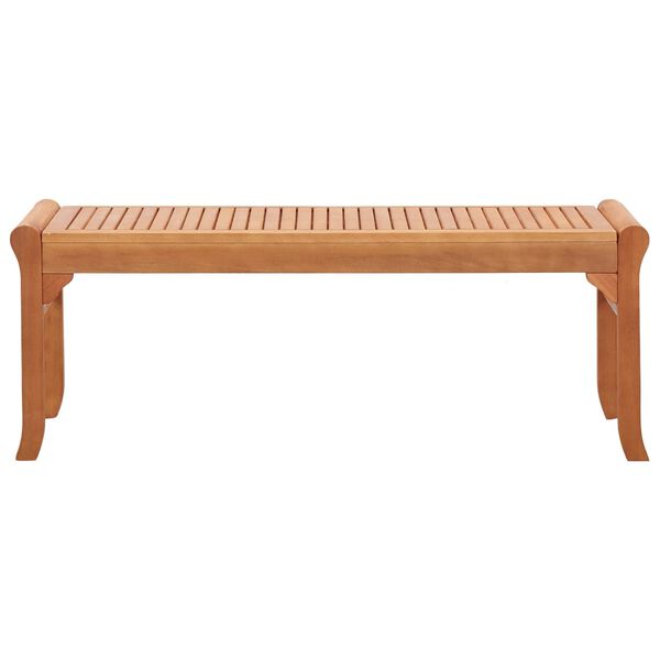 47290 vidaXL 2-Seater Garden Bench 120 cm Solid Eucalyptus Wood