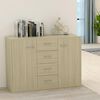 800687 vidaXL Sideboard Sonoma Oak 88x30x65 cm Chipboard