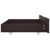 321988 vidaXL Bed Drawers 2 pcs Dark Brown Solid Pine Wood
