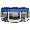 vidaXL Розкладаний Манеж для Собак з Сумкою Синій 145x145x61 см