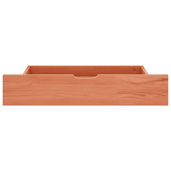 321987 vidaXL Bed Drawers 2 pcs Honey Brown Solid Pine Wood