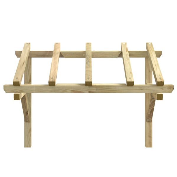 vidaXL Дверний навіс 150х100х160 см Масив сосни