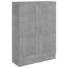 vidaXL Книжкова шафа Сірий бетон 82,5x30,5x115 см ДСП