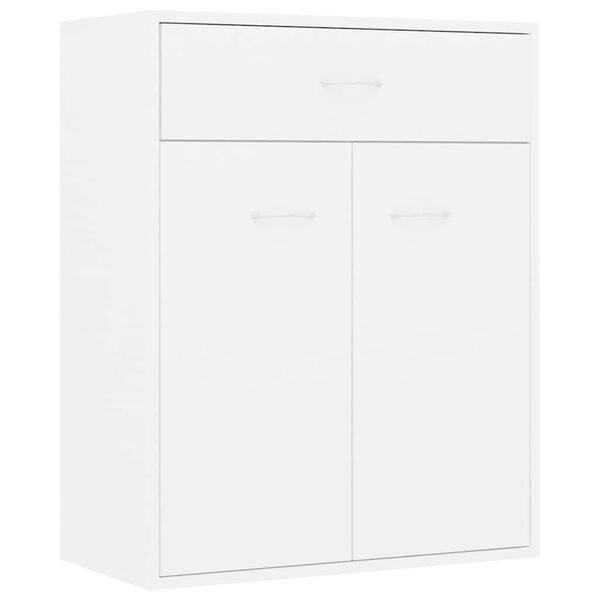 800711 vidaXL Sideboard White 60x30x75 cm Chipboard