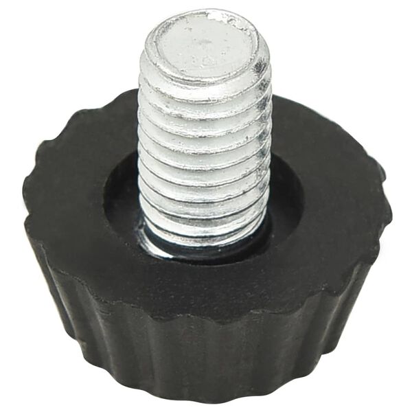 315594 vidaXL Adjustable Furniture Feet M8 18 pcs Black