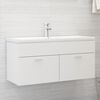 804674 vidaXL Sink Cabinet White 100x38,5x46 cm Chipboard