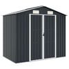 vidaXL Садовий Сарай Антрацит 205x129x183 см Оцинкована Сталь