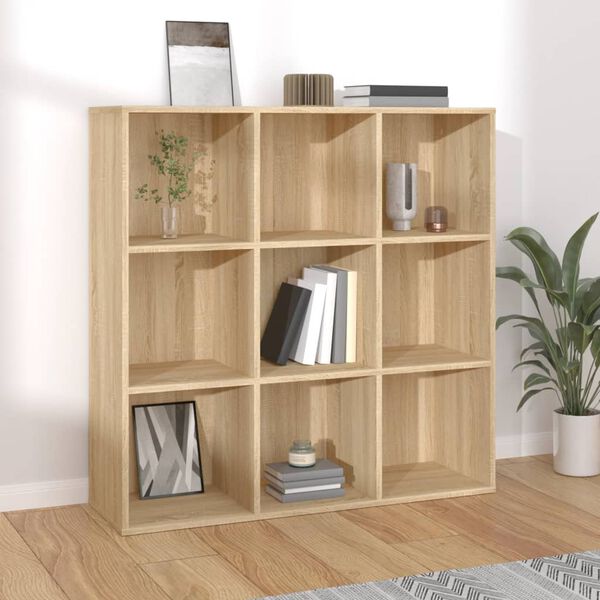 vidaXL Книжкова шафа Дуб сонома 98x30x98 см ДСП