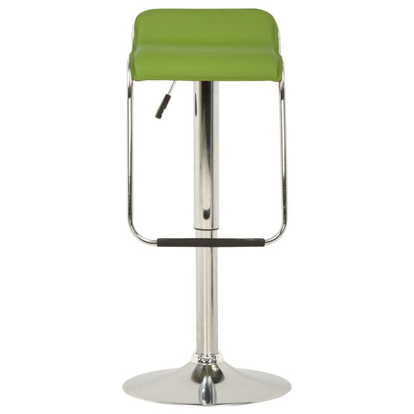 vidaXL Барні Стільці 2 шт Зелений Тканина і Гнута Деревина