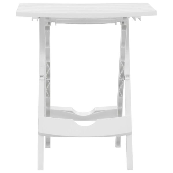 47690 vidaXL Folding Garden Table 45,5x38,5x50 cm White