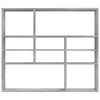 802943 vidaXL Wall Shelf Concrete Grey 90x16x78 cm Chipboard