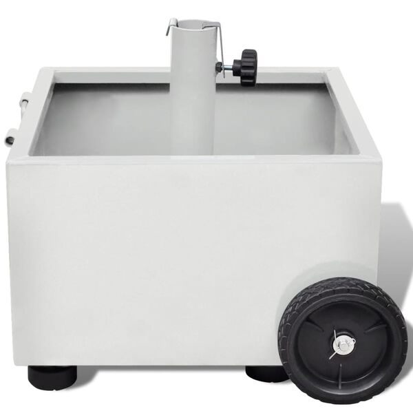 vidaXL Вулична Підставка для Парасолі/Горщик для Рослин Білий