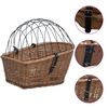 vidaXL Велосипедний Кошик Задній з Кришкою 55x31x36см Натуральна Верба