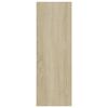 vidaXL Книжкова шафа/Сервант Білий/Дуб сонома 66x30x97,8 см ДСП