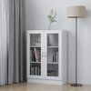 vidaXL Шафа-вітрина Білий 82,5x30,5x115 см ДСП