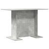 800247 vidaXL Dining Table Concrete Grey 110x60x75 cm Chipboard
