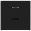 801038 vidaXL Bedside Cabinets 2 pcs Black 40x30x40 cm Chipboard