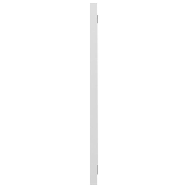 804619 vidaXL Bathroom Mirror High Gloss White 80x1,5x37 cm Chipboard