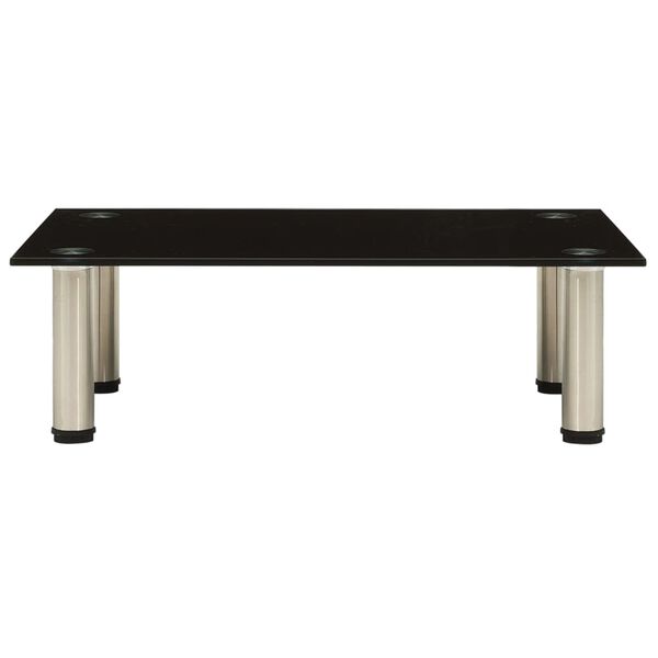 vidaXL Підставка під Телевізор Чорний 60x35x17 см Загартоване Скло