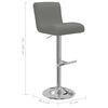 vidaXL Барні Стільці 2 шт Сірий Штучна Шкіра