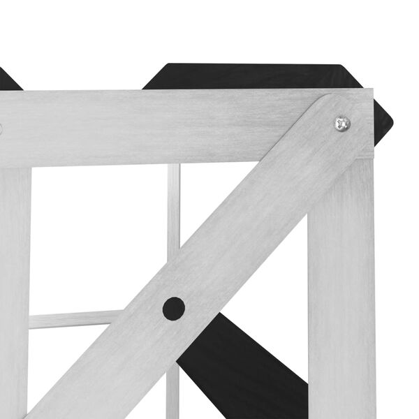 vidaXL Винний Стелаж на 42 Пляшки Чорний Масив Сосни